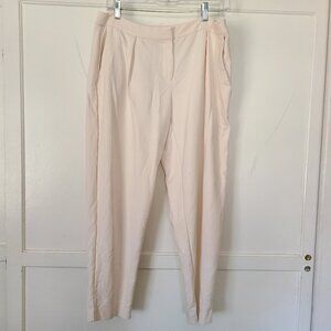 Eileen Fisher Cream High-Waisted Pants